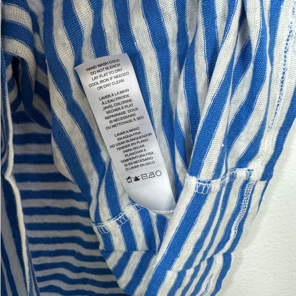 FRAME Roll Cuff Organic Linen Muscle in Jet Stream Multi Size M - Picture 7 of 11